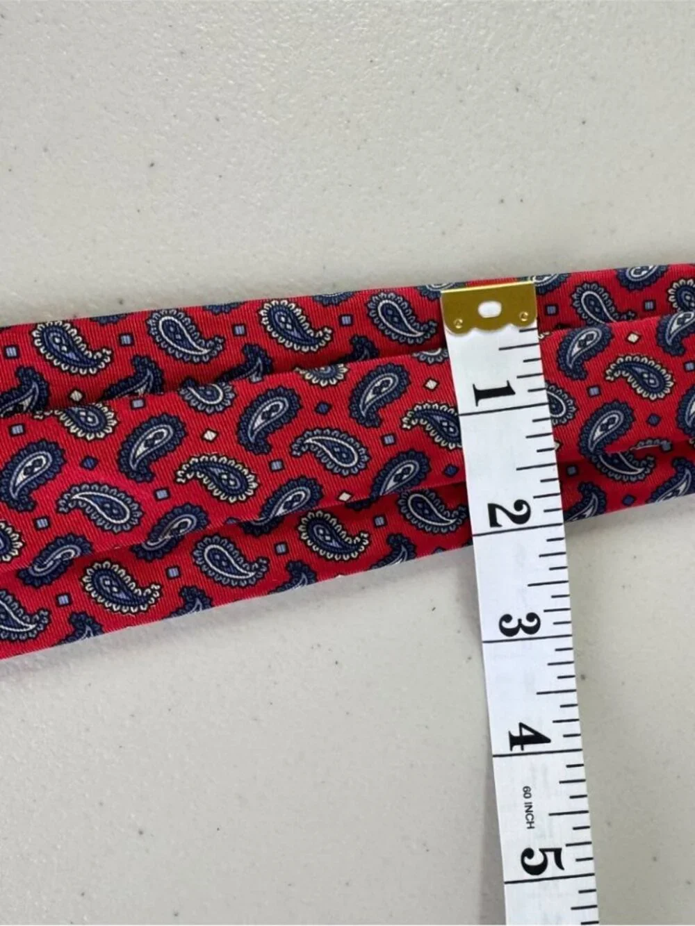 Leo Chevalier Red Paisley Silk Tie Classic Business Wedding Designer Necktie